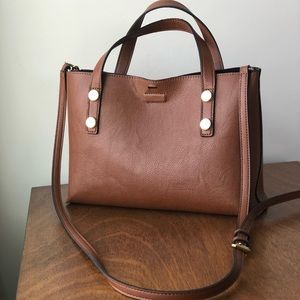 Calvin Klein Leather Crossbody Satchel